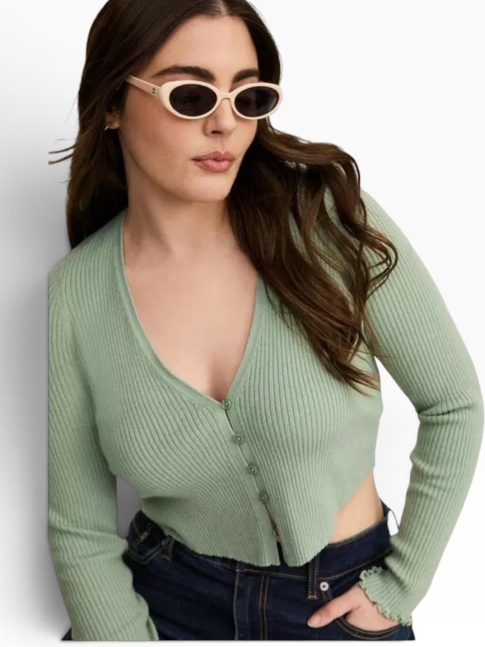 Torrid Everyday Soft V-Neck Shrug Cropped Sweater